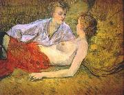The Two Girlfriends, Henri de toulouse-lautrec